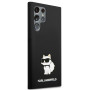 Samsung Galaxy S23 Ultra Karl Lagerfeld Liquid Silicone Choupette NFT Case schwarz