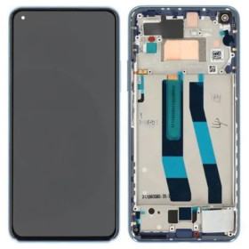 Xiaomi 11 Lite 5G NE, Mi 11 Lite 5G LCD displej + dotyková plocha + rám modrá - originál