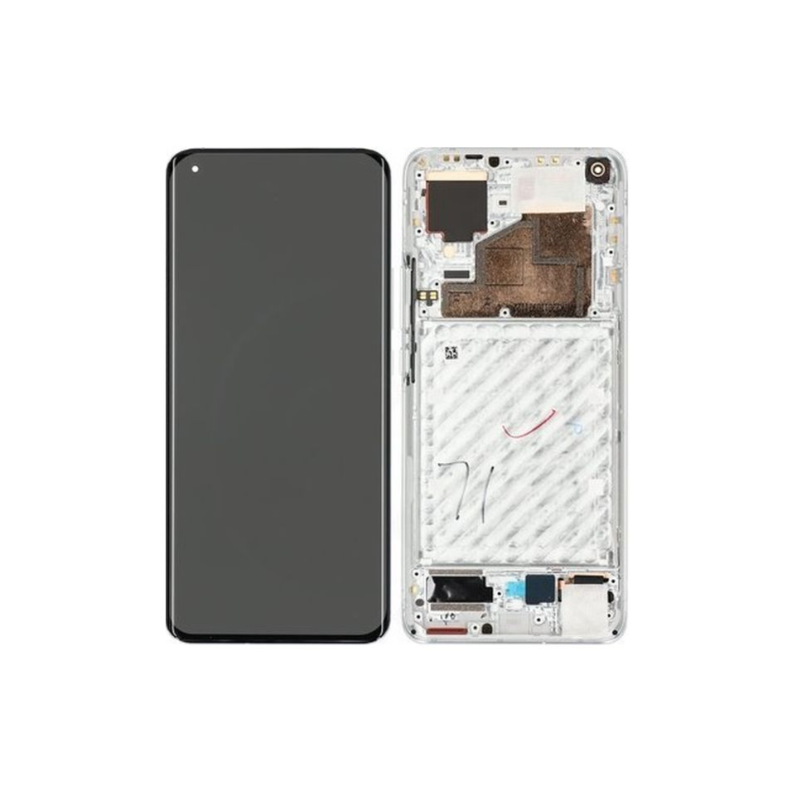 Xiaomi Mi 11 5G LCD + touch screen + front panel silber - original