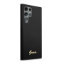 Samsung Galaxy S22 Ultra Guess Silicone Metal Logo Case černá