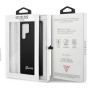 Samsung Galaxy S22 Ultra Guess Silicone Metal Logo Case černá