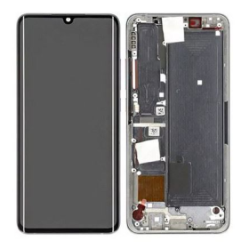 Xiaomi Mi Note 10, Note 10 Pro, Note 10 lite LCD + touch screen + front panel silber - original