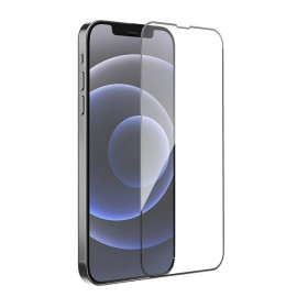 hoco. Apple iPhone 12, 12 Pro Vollbild-HD-Hartglas schwarz