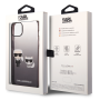 iPhone 14 Plus Karl Lagerfeld Gradient Karl and Choupette Case schwarz