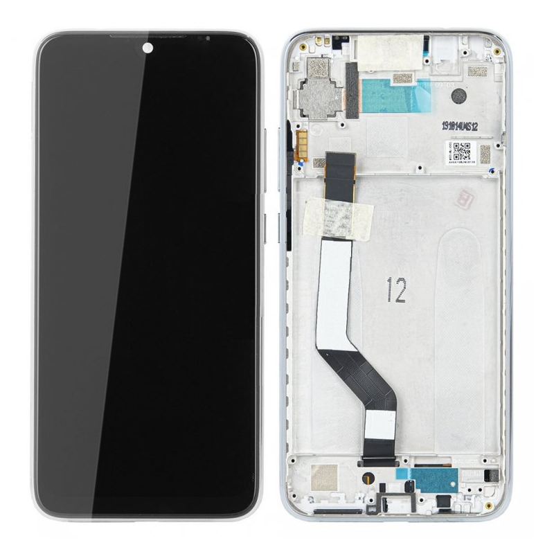 Xiaomi Redmi Note 7, Note 7 Pro (2019) LCD + touch screen + front panel weiss - original