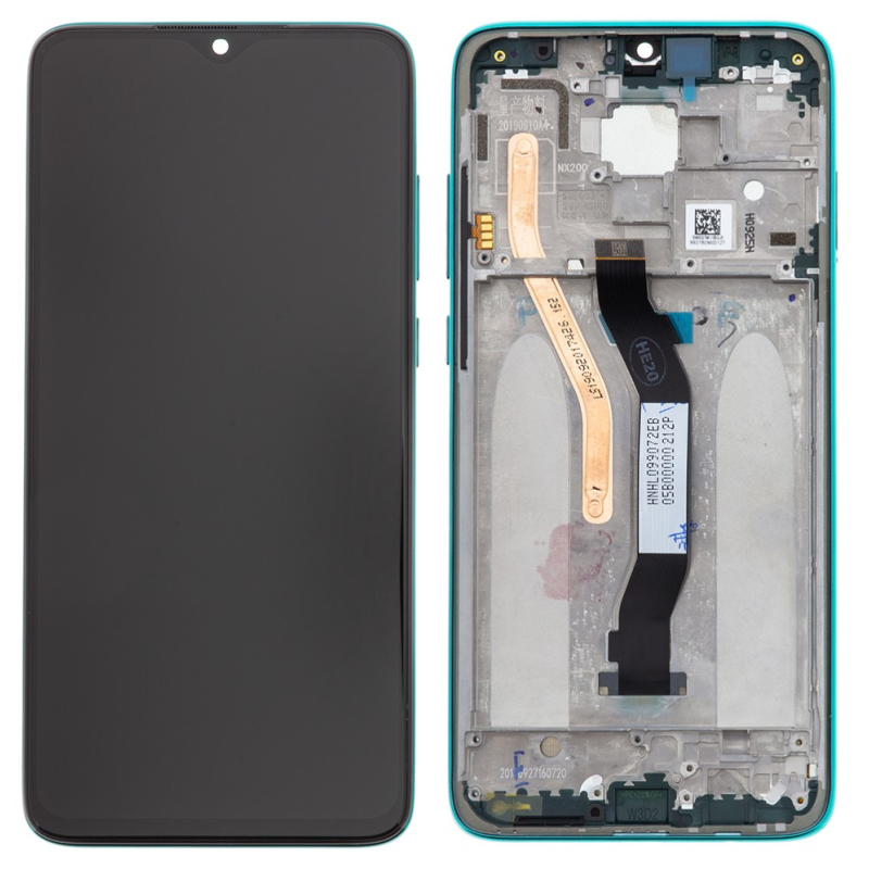Xiaomi Redmi Note 8 Pro (2019) LCD + touch screen + front panel grün - original