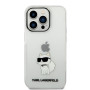 Apple iPhone 14 Pro Etui mit Karl Lagerfeld Choupette-Logo transparent
