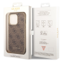 iPhone 14 Pro Guess 4G Charms case brown