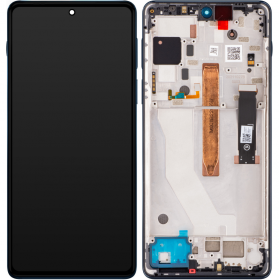 Motorola Edge 20 Pro LCD + touch screen + front panel Midnight Blue - original