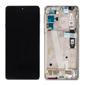 Motorola Edge 20 Pro LCD + touch screen + front panel Frosted White - original