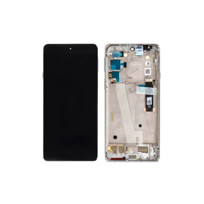 Motorola Edge 20 Pro LCD + touch screen + front panel Frosted White - original