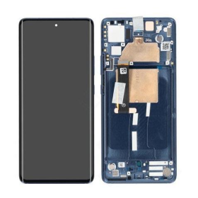 Motorola Edge 30 Fusion LCD displej + dotyková plocha + rám Neptune Blue - originál