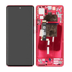 Motorola Edge 30 Fusion LCD displej + dotyková plocha + rám Viva Magenta - originál