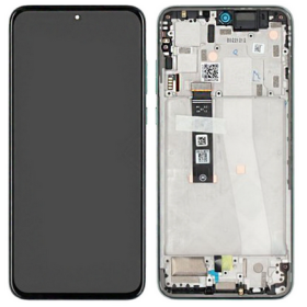 Motorola Edge 30 Fusion LCD + touch screen + front panel Aqua Foam - original