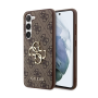 Samsung Galaxy S23 FE Guess PU 4G Metal Logo Abdeckung braun
