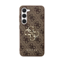 Samsung Galaxy S23 FE Guess PU 4G Metal Logo Abdeckung braun
