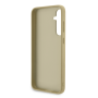 Samsung Galaxy S23 FE Guess PU Fixed Glitter 4G Metal Logo Case arany