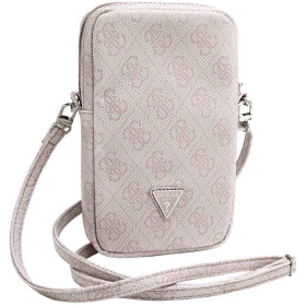 Guess PU 4G Triangle Logo Wallet Phone Tasche Zipper pink