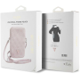 Guess PU 4G Triangle Logo Wallet Phone taška Zipper růžová