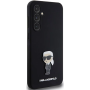 Samsung Galaxy S23 FE Karl Lagerfeld Liquid Silicone Metal Ikonik Case schwarz