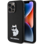 iPhone 15 Pro Karl Lagerfeld Liquid Silicone Choupette NFT puzdro čierna