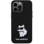 iPhone 15 Pro Karl Lagerfeld Liquid Silicone Choupette NFT puzdro čierna