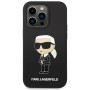 iPhone 15 Pro Karl Lagerfeld Liquid Silicone Ikonik NFT-Hülle schwarz