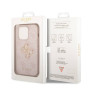 iPhone 15 Pro Guess PU 4G Metal Logo sleeve pink