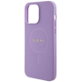 iPhone 15 Pro Guess PU Saffiano MagSafe Case violett