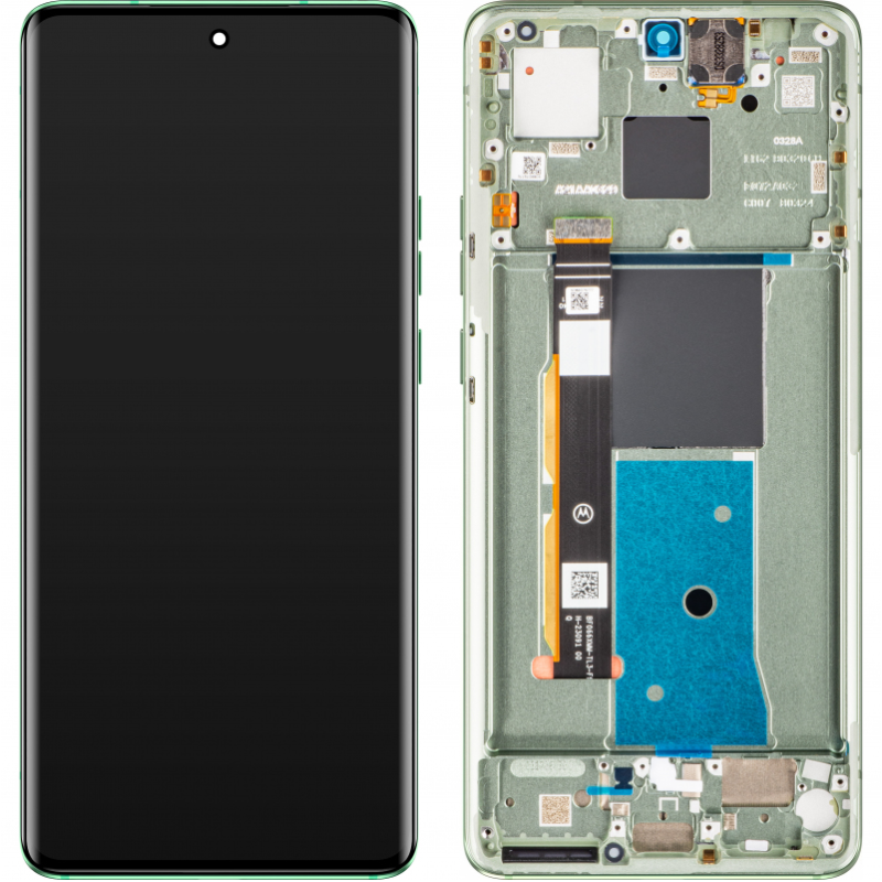 Motorola Edge 40 LCD displej + dotyková plocha + rám Nebula Green - originál