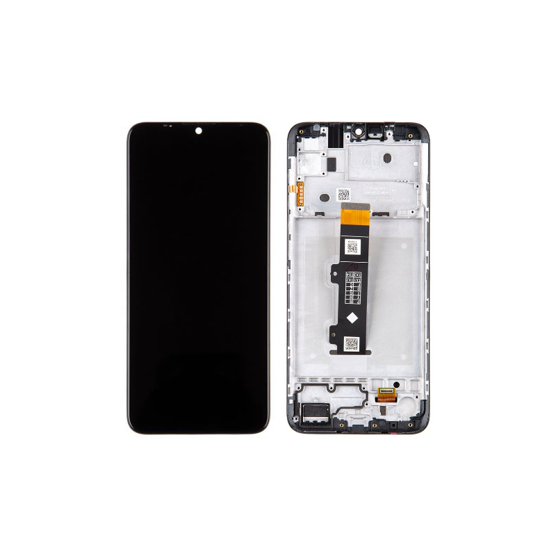 Motorola Moto E20 LCD + touch screen + front panel schwarz - original