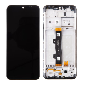 Motorola Moto E7 LCD + touch screen + front panel black - original