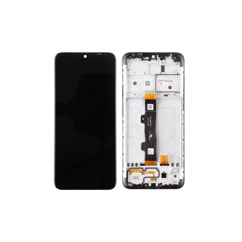 Motorola Moto E7 LCD displej + dotyková plocha + rám černá - originál