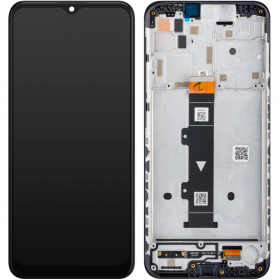 Motorola Moto G10 LCD + touch screen + front panel black - original