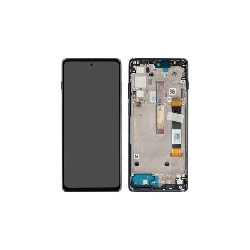 Motorola Moto G200 5G LCD displej + dotyková plocha + rám Stellar Blue - originál