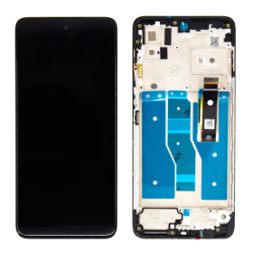 Motorola Moto G52 LCD displej + dotyková plocha + rám černá - originál