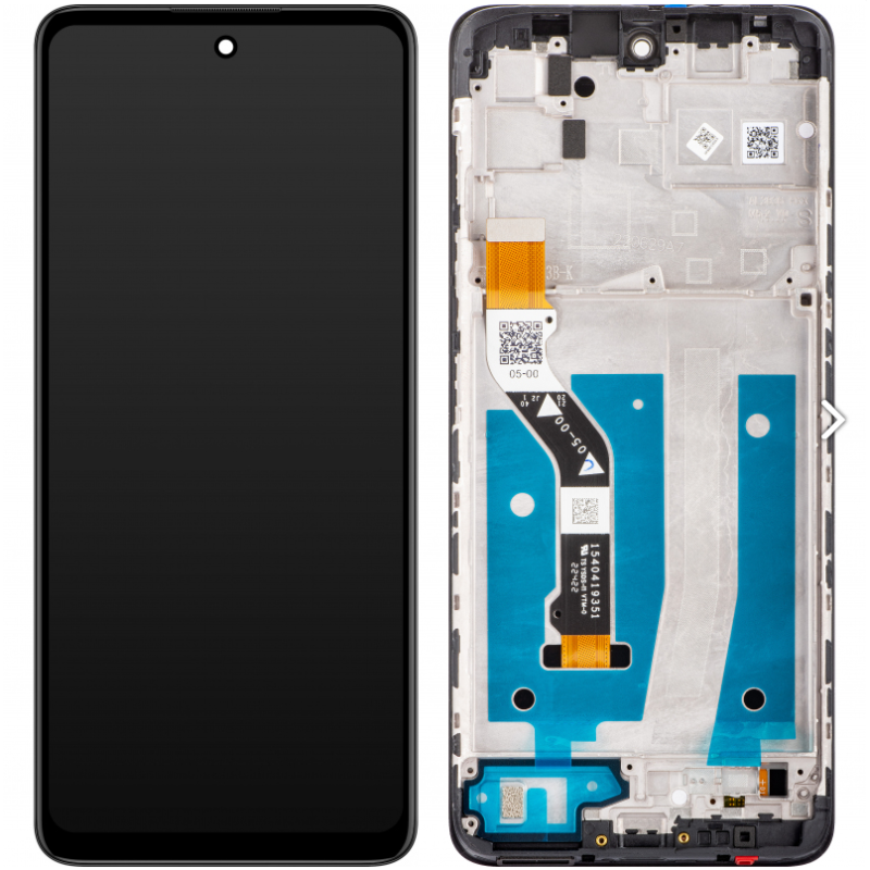 Motorola Moto G60S LCD + touch screen + front panel schwarz - original