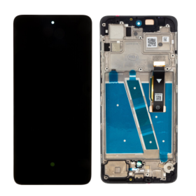 Motorola Moto G72 LCD + touch screen + front panel black - original