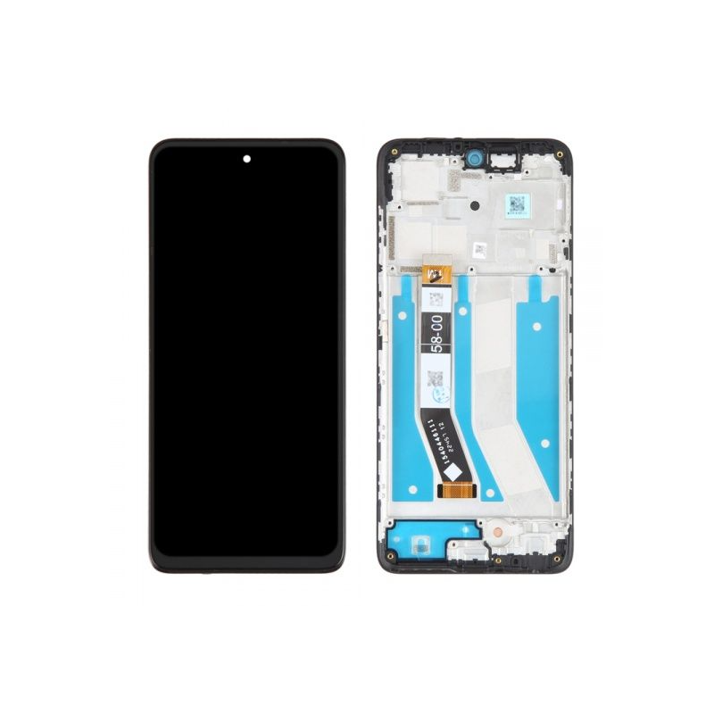 Motorola Moto G73 LCD + touch screen + front panel black - original