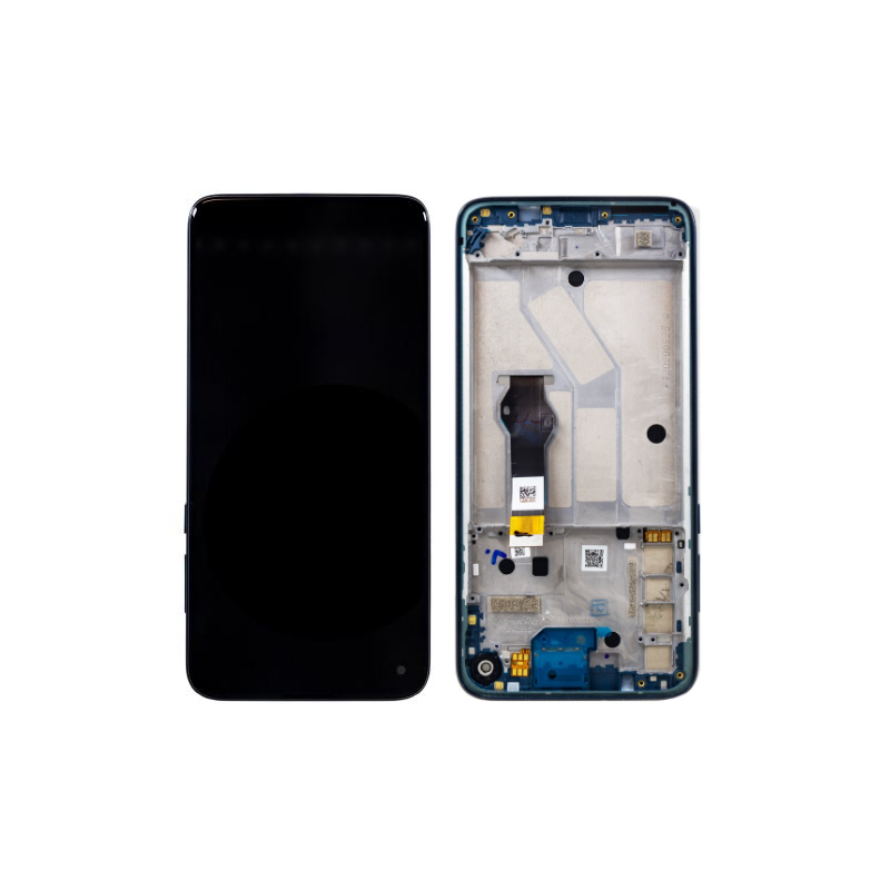 Motorola Moto G8 Power LCD displej + dotyková plocha + rám Capri Blue - originál