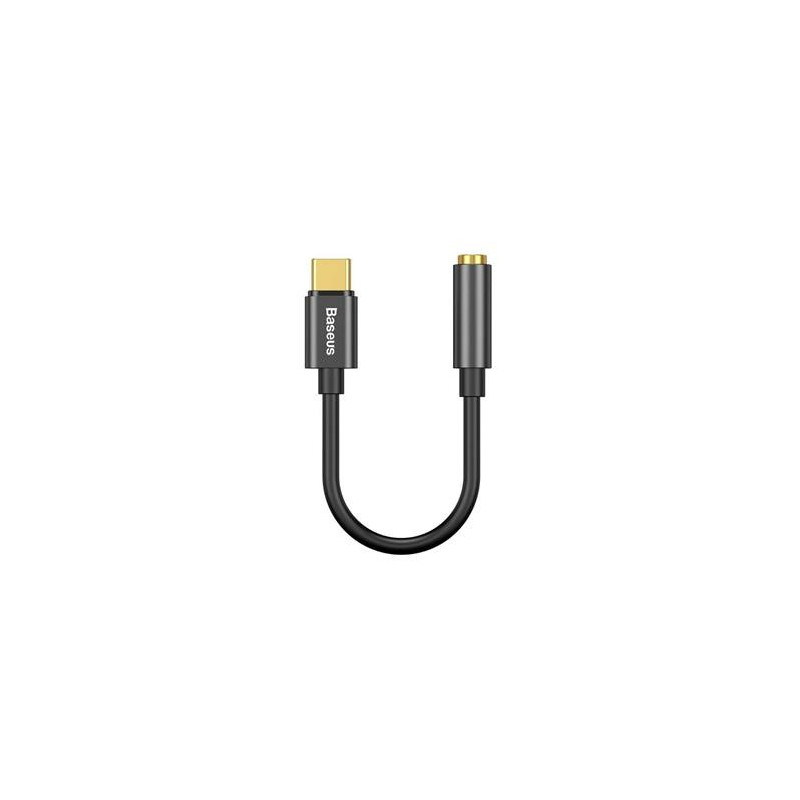 Baseus CATL54-01 USB-C-Stecker auf 3,5-mm-Buchse-Adapter L54 schwarz