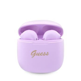 Guess True Wireless Script Logo BT5.3 Stereo Earphones violet