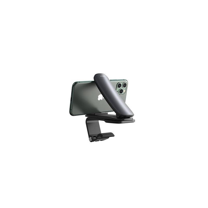 Baseus SUDZ-A01 Big Mouth Armaturenbrett-Clip-Telefonhalter schwarz