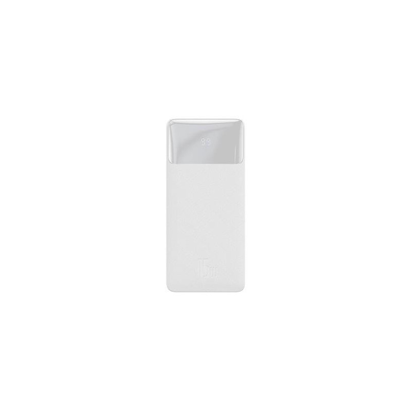 Baseus PPBD050202 Bipow Digitalanzeige Powerbank 30000 mAh 15 W weiss