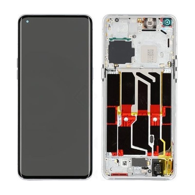 Oppo Find X5 Pro LCD displej + dotyková plocha + rám Ceramic White - originál