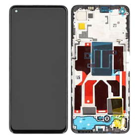 Oppo K9 / Find X3 Lite / Reno5 5G LCD displej + dotyková plocha + rám černá - originál