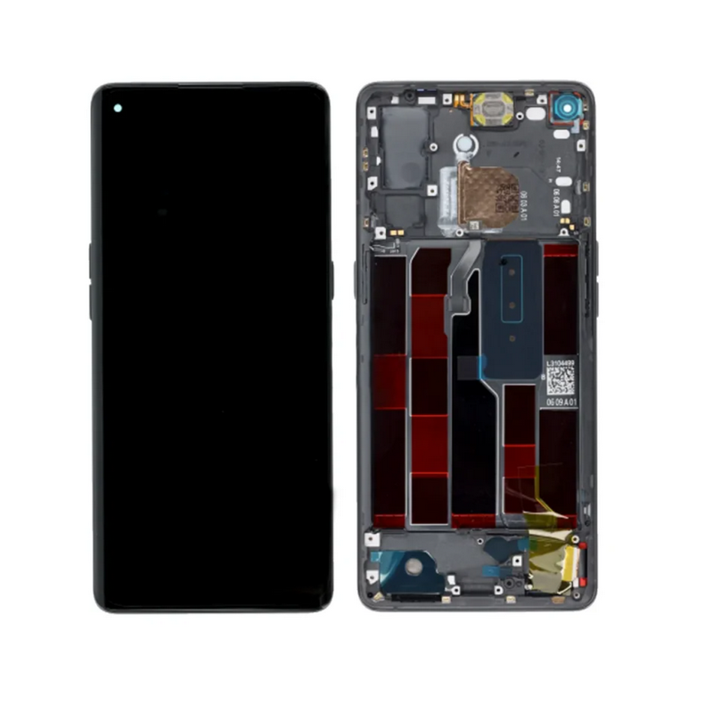 Oppo Reno4 Pro 5G LCD + touch screen + front panel schwarz - original