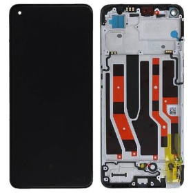 Oppo Reno8 4G / Reno7 / F21 Pro LCD displej + dotyková plocha + rám černá - originál