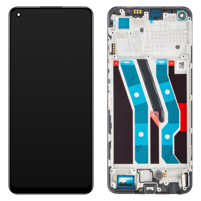 Realme 10 LCD + touch screen + front panel schwarz - original