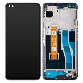 Realme 6 Pro LCD + touch screen + front panel black - original